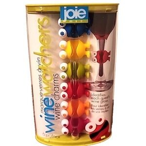 Joie Wine Watchers 6 Wine Charms Keeping An Eye On Your Wine NEW